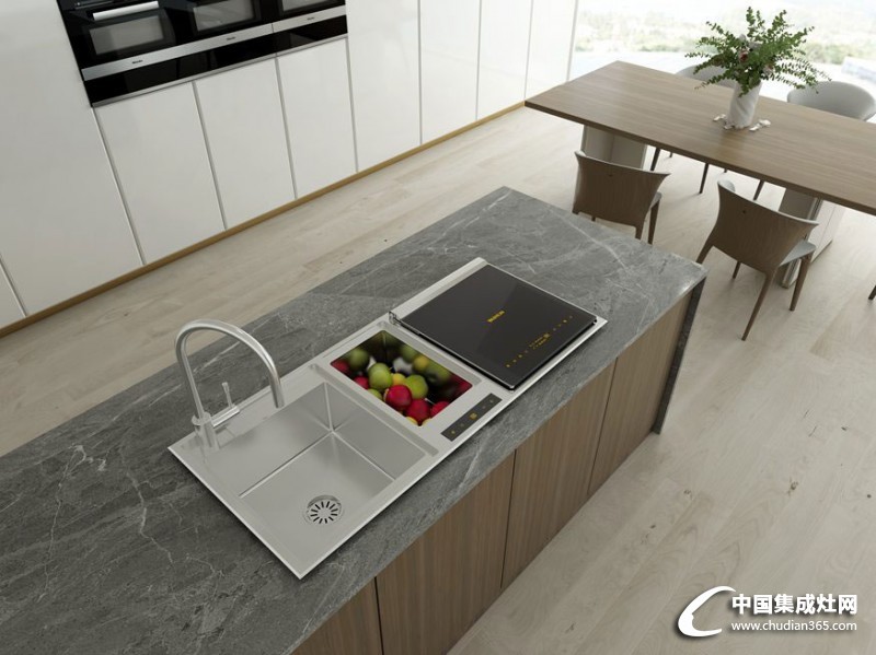 雅士林集成灶之现代风格洗碗机效果图
