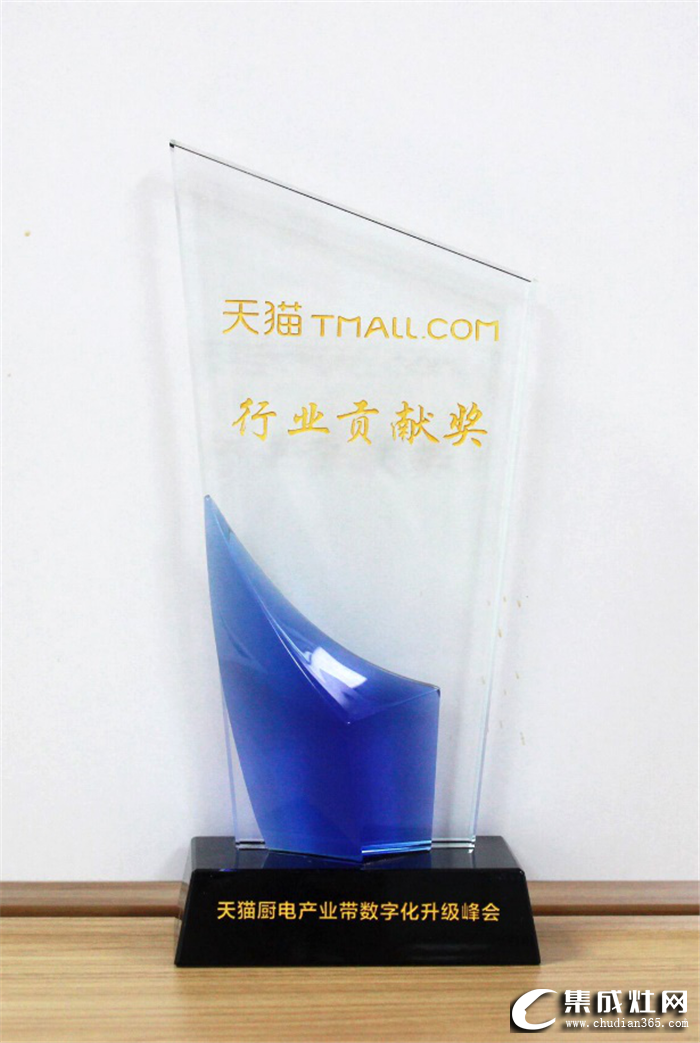 森歌集成灶被授予“行业贡献奖”，推进中国厨房电器快速发展！