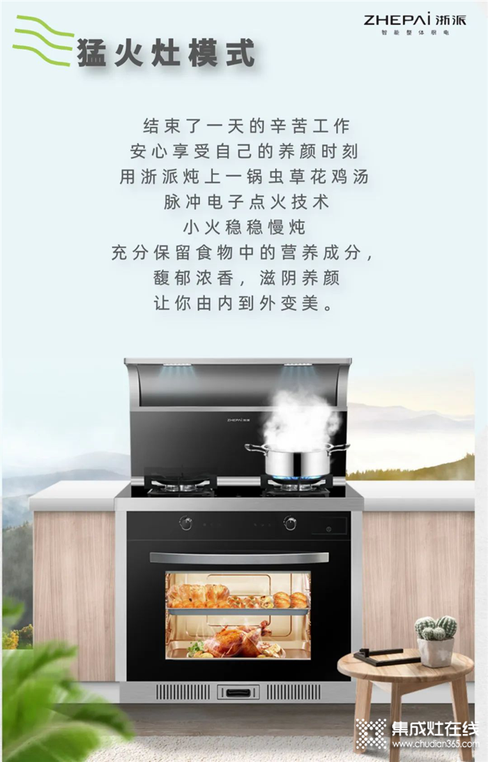 浙派Z9集成灶蒸烤消一体集成灶，能蒸能烤，满足全家口味