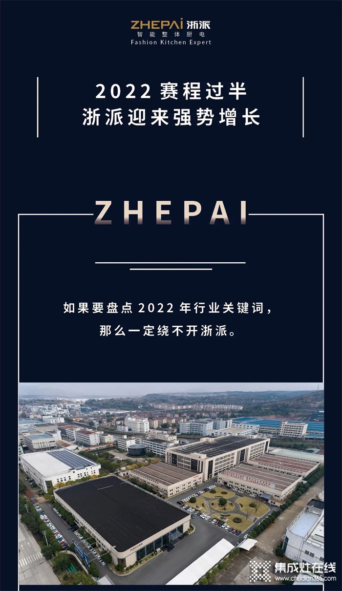 2022赛程过半，ZHEPAI浙派集成灶迎来强势增长！