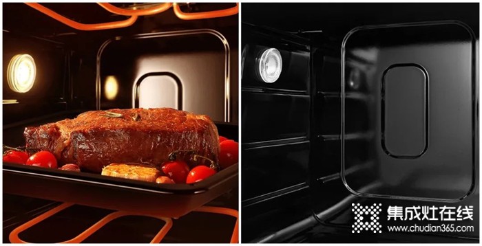 澳柯玛集成灶：搪瓷内胆和无壁挂网设计的烤箱，让宴后的清理变得轻松无压力